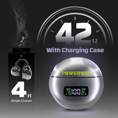 PowerWin TWS01 Headphones Open-Ear Clip Bluetooth