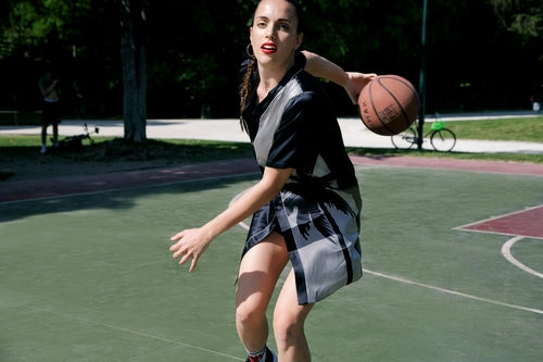CALIFORNIA PRINT 100% SILK SPORT DRESS